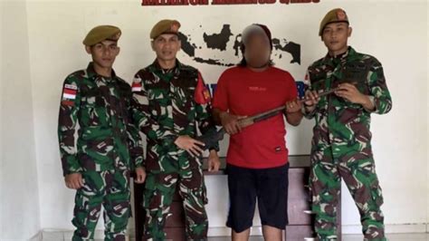 Berhasil Luluhkan Hati Warga Satgas Yonarhanud 8 Tni Ad Dapat Senjata