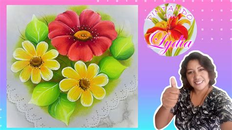 Cómo Pintar Flores con Pintura Acrílica YouTube