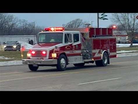 Spaulding Township MI FD E 6 Responding VACANT HOTEL COMMERCIAL FIRE