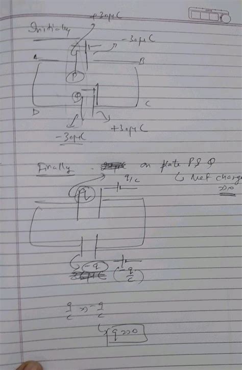 Two Capacitors A And B With Capacities 3 Mu F 2 Mu F Respectively Are