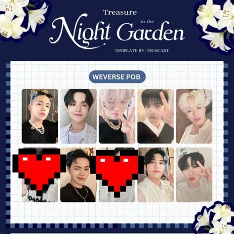 Jual Treasure Night Garden Photocard Pc Pob Weverse Hyunsuk Jihoon