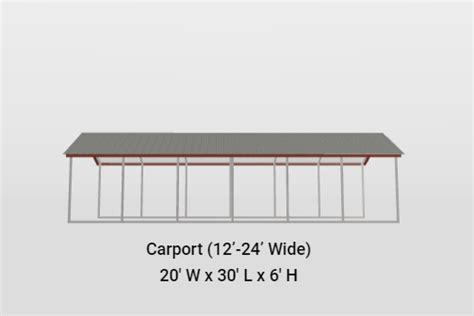 20x30 A Frame Vertical Roof Carport Your Custom Carport