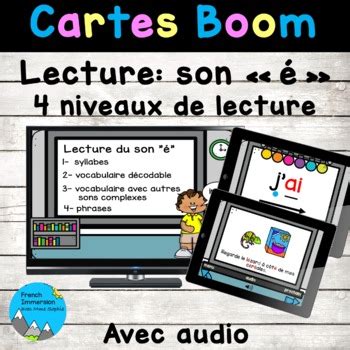 Sons composés French phonics son é lecture sur Boom avec audio TPT