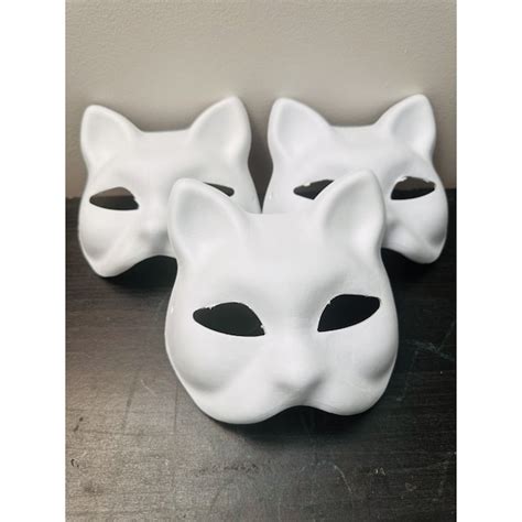 Blank Fox Therian Mask Etsy