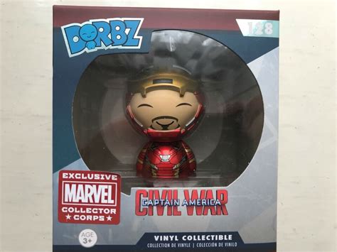 Emballé Dorbz Captain America Civil War Iron Man 128 Vinyle Figurine