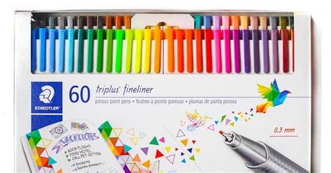 60 Staedtler Triplus Fineliner Pens | Jenny's Crayon Collection