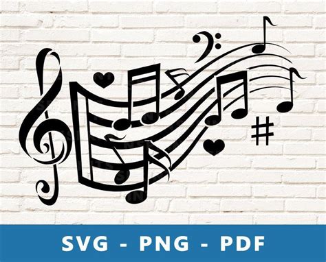 Svg Cutting Files Music Notebook Engraving Printing Music Tattoos