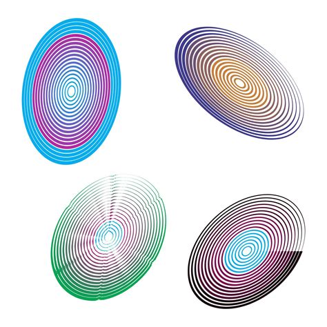 Concentric Circle Elements Spaced Concentric Circle Radar Screen