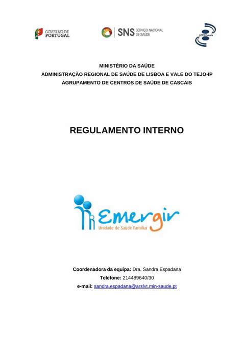 Pdf Regulamento Interno Usfemergir Ptusfemergir Pt Wp Content