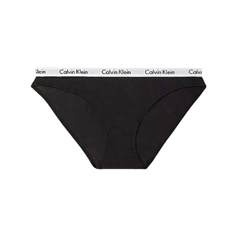 Calvin Klein Carousel Logo Cotton Bikini 女內褲 棉質三角褲 CK內褲 黑色 中腰 Yahoo奇摩購物中心