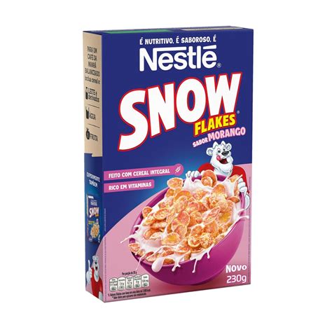 Cereal Matinal Snow Flakes Nestlé Morango Caixa 230g