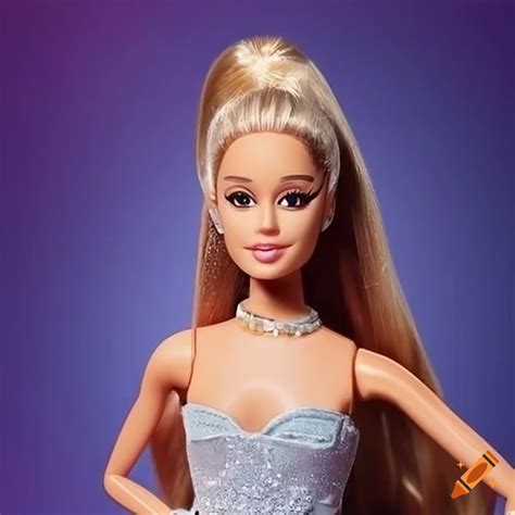 Beautiful Ariana Grande As A Barbie Doll With Blonde Hair On Craiyon