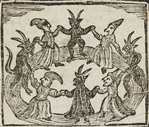 👻 Happy Halloween 🎃 This Little Woodcut Showing Witches And Demons