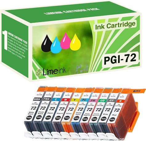 Amazon Limeink 10 Pack Compatible Ink Cartridges Replacements For