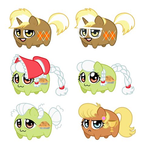 Potato Chibi Ponies Minor Characters 6 By Linamomoko On Deviantart