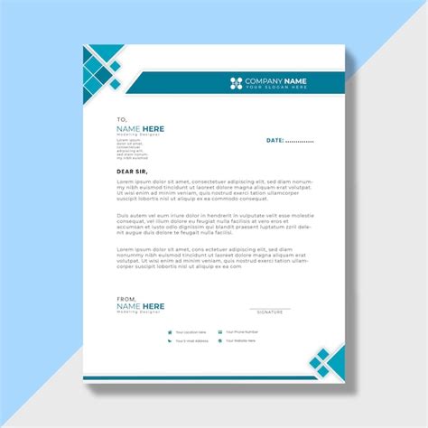 Premium Vector Customizable Business Stationery Template