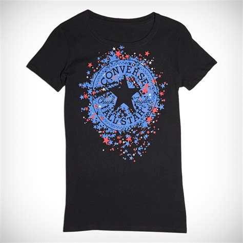 Womens Stars Chuck Taylor Patch Signature Crew Tee Grafici