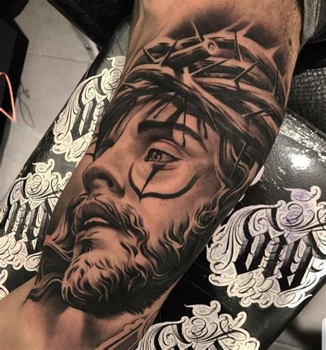 Pin By Arthur Fuentes On Tattos Jesus Tattoo Heaven Tattoos