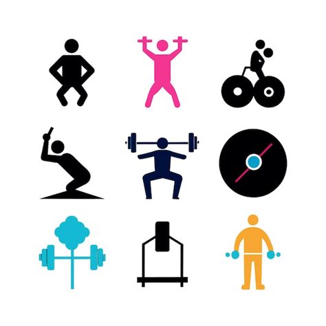 Premium Vector Fitness Icons Set