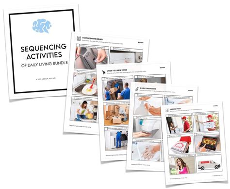 Sequencing Activities Of Daily Living ADLs Bundle Medical SLPs