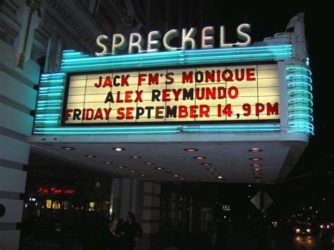 Neon Marquee At The Spreckels Theater