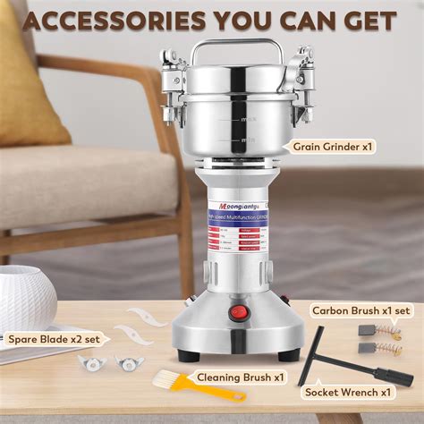 Moongiantgo G Grain Grinder Mill Electric Spice Grinder W