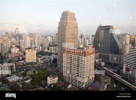 Thailand, Bangkok, Silom area, skyline Stock Photo - Alamy