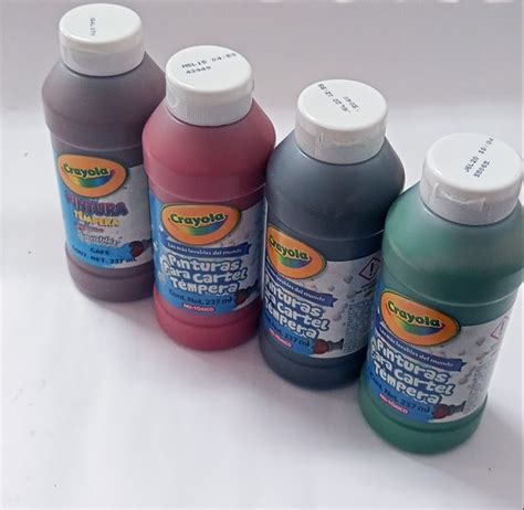 Pintura Crayola Tempera 237 Ml Vcolores Bachiller