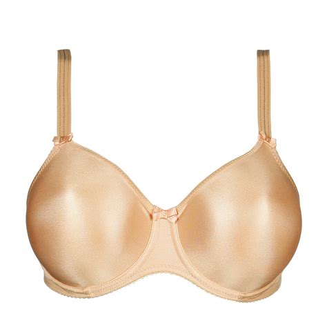 Primadonna Bra Satin Non Padded Full Cup Seamless Bra 0161330 Cognac Free Express Shipping