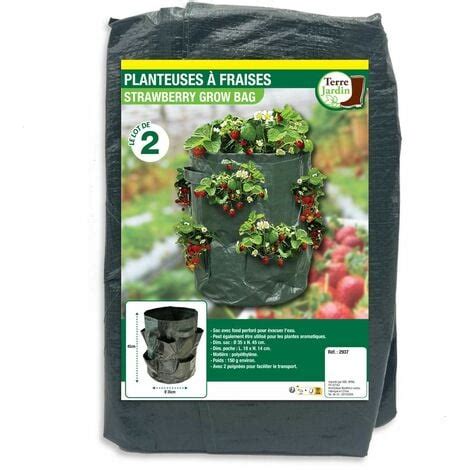 Sac à fraisiers Sac de plantation pour fraises X2