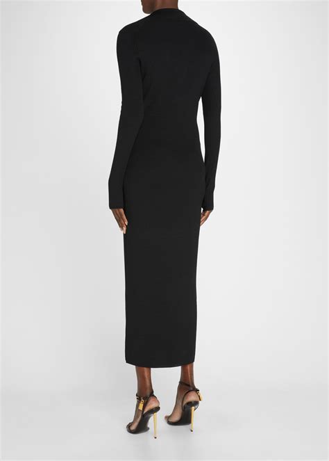 Tom Ford Polo Rib Knit Midi Dress Bergdorf Goodman