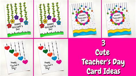 Easy White Paper Teachers Day Cards Teacher S Day Greeting Card