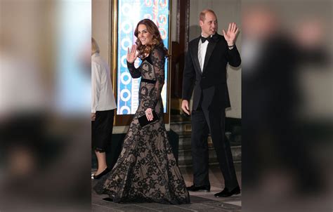 Kate Middleton Wears Sexy Lace Nude Illusion Dress To Royal Variety Performance