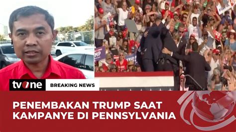 Breaking News Donald Trump Ditembak Saat Kampanye Muka Berlumuran