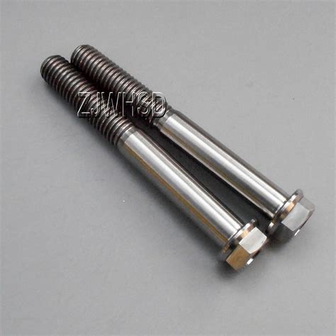 2pcs M8 X 65 Mm Titanium Ti Screw Bolt Hexagon Hex Head Flange