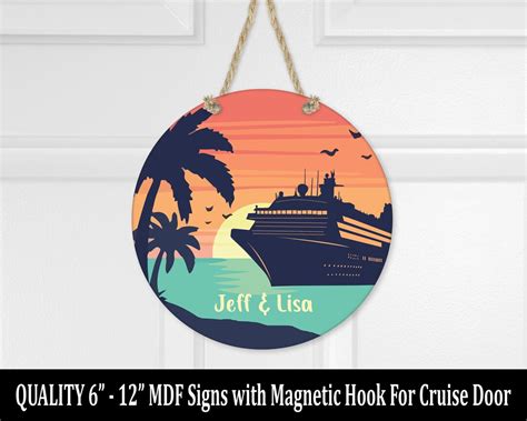 Cruise Door Sign Cruise Magnet Cruise Personalized Door Etsy
