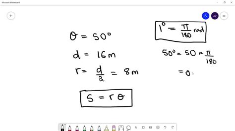 Solved A Find The Length Of The Arc That Subtends The Given Central