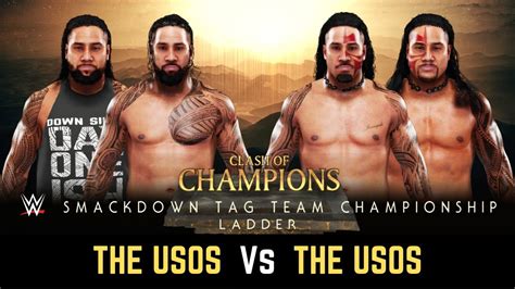 WWE 2K19 The Usos Vs The Usos Ladder Match Smackdown Tag Team