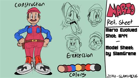 mario model sheet rmarioevolved
