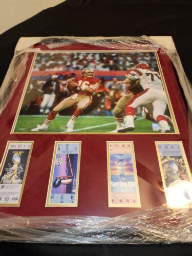 Joe Montana San Francisco Ers Signed X Photo Montana Hologram Ebay