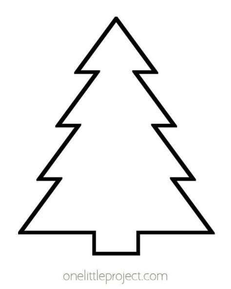 Christmas Tree Template Free Printable Christmas Tree Outlines