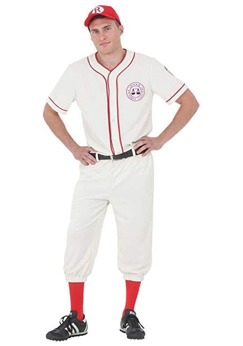 Mens A League Of Their Own Coach Jimmy Dugan Baseball Uniform Costume