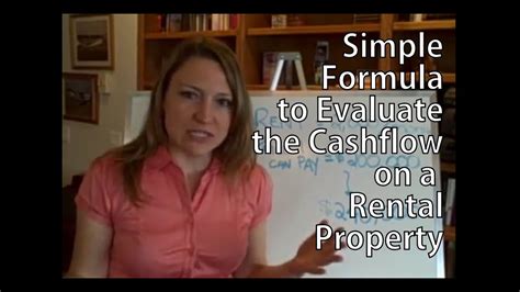 Simple Formula To Evaluate The Cashflow On A Rental Property Youtube