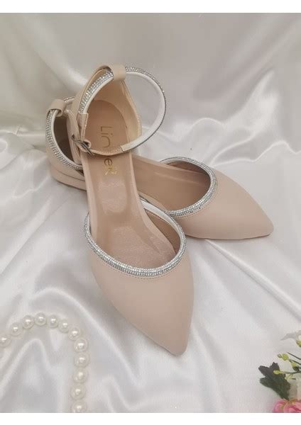 Lineer Kadın Nude Ten Rengi Kablo Taşlı cm Topuklu Abiye Fiyatı