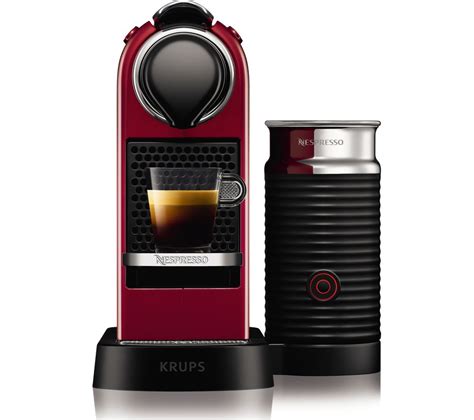 NESPRESSO By Krups Citiz Milk XN760540 Coffee Machine Cherry Red