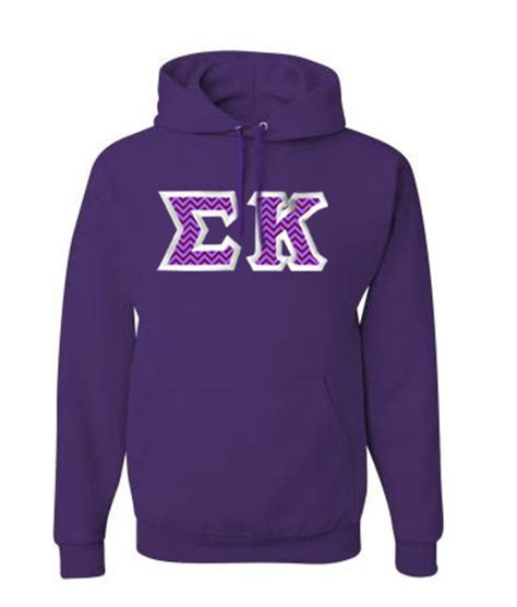 Sigma Kappa Custom Twill Hooded Sweatshirt Greek Gear