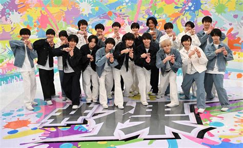 テレビ朝日裸の少年初回収録に参加した前列左から関西ジャニーズJr Lil かんさいの當間琉巧西村拓哉嶋崎斗亜関西Jr A