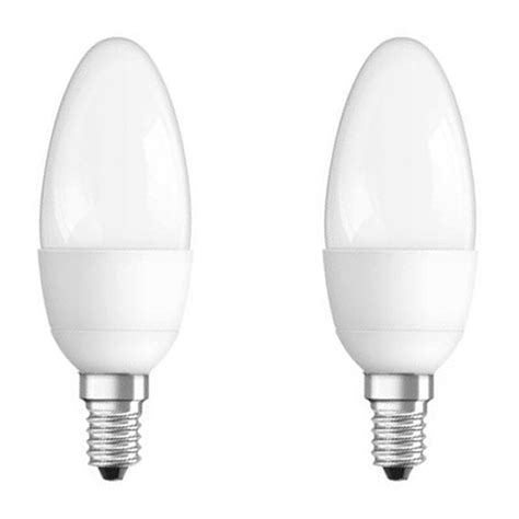 2 X Osram LED Leuchtmittel Classic B Kerzen 6W 40W E14 Matt 470lm W