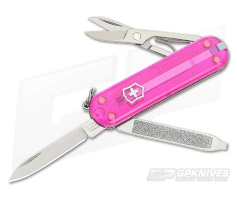 Victorinox Classic Sd Translucent Pink Swiss Army Knife 06223t5r X4