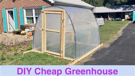 Diy Cheap Greenhouse Youtube